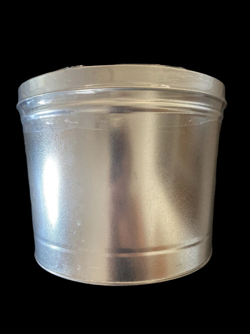 2 Gal popcorn tin silver
